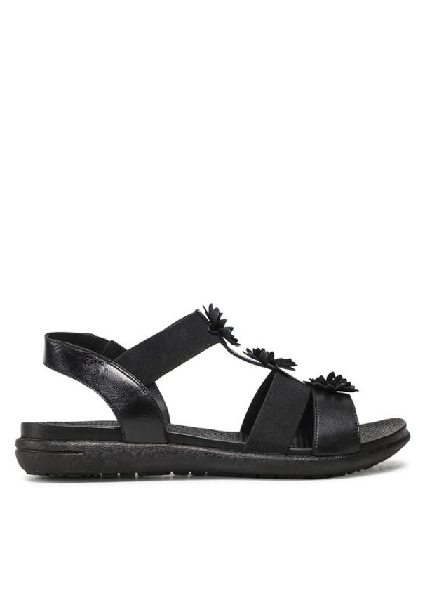 Go Soft Sandały WI16-5702-01 Czarny. Kolor: czarny. Materiał: skóra