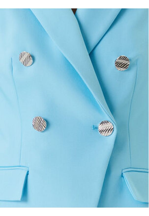 Morgan Marynarka 251-VPKY.F Turkusowy Slim Fit. Kolor: turkusowy. Materiał: bawełna