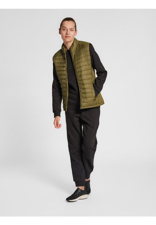 Damska kurtka bez rękawów Hummel Red. Kolor: zielony. Materiał: puch. Długość rękawa: bez rękawów