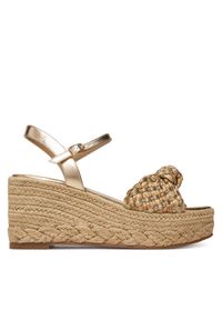 Aldo Espadryle Annamarie 13740443 Złoty. Kolor: złoty. Materiał: skóra