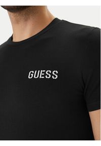 Guess T-Shirt U6GM03 K6YW1 Czarny Slim Fit. Kolor: czarny. Materiał: bawełna #4