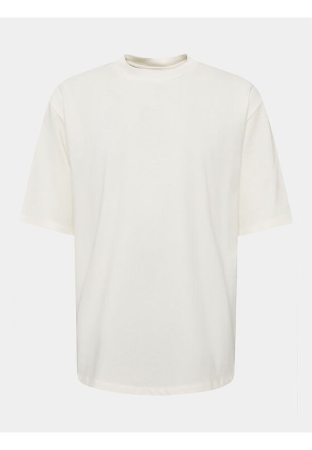 Lindbergh T-Shirt 30-400120 Écru Relaxed Fit. Materiał: bawełna