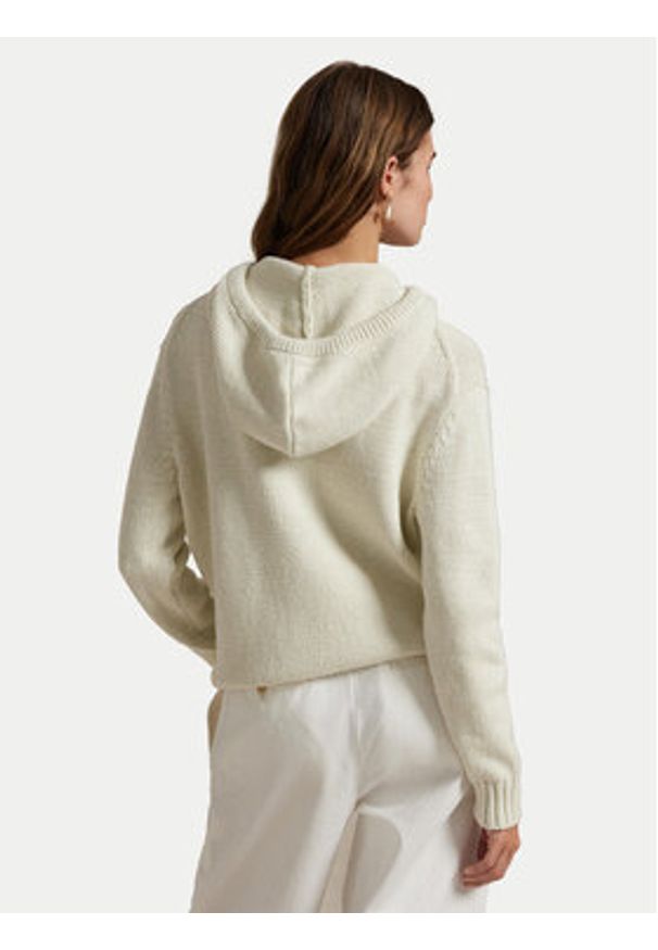 Polo Ralph Lauren Sweter 211972802001 Beżowy Relaxed Fit. Typ kołnierza: polo. Kolor: beżowy. Materiał: bawełna