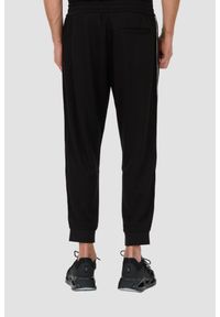 Armani Exchange - ARMANI EXCHANGE Czarne spodnie dresowe. Kolor: czarny. Materiał: dresówka #2