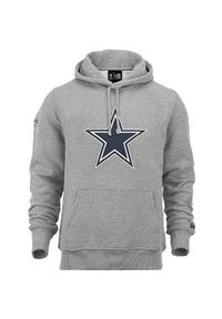 New Era - Bluza z kapturem Dallas Cowboys NFL. Typ kołnierza: kaptur. Kolor: szary #1
