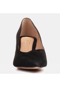 Marco Shoes Eleganckie czarne czółenka 1434P damskie z zamszu. Kolor: czarny. Materiał: zamsz. Styl: elegancki #9