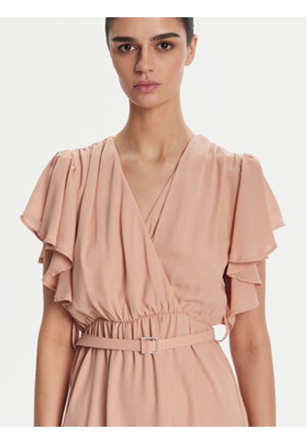 Artigli Sukienka koktajlowa ACAB002333 029 Beżowy Regular Fit. Kolor: beżowy. Materiał: syntetyk. Styl: wizytowy