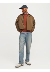 Jack & Jones Sweter Vesterbro 12261852 Brązowy Loose Fit. Kolor: brązowy. Materiał: syntetyk, wiskoza