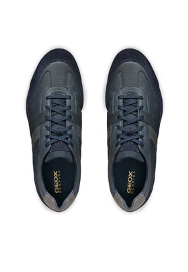 Geox Półbuty U Wells U45T5A 022ME C4002 Granatowy. Kolor: niebieski. Materiał: skóra