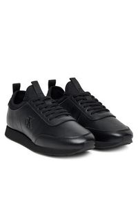 Calvin Klein Sneakersy Retro Runner Sock Laceup Lth YM0YM01362 Czarny. Kolor: czarny. Materiał: skóra #3