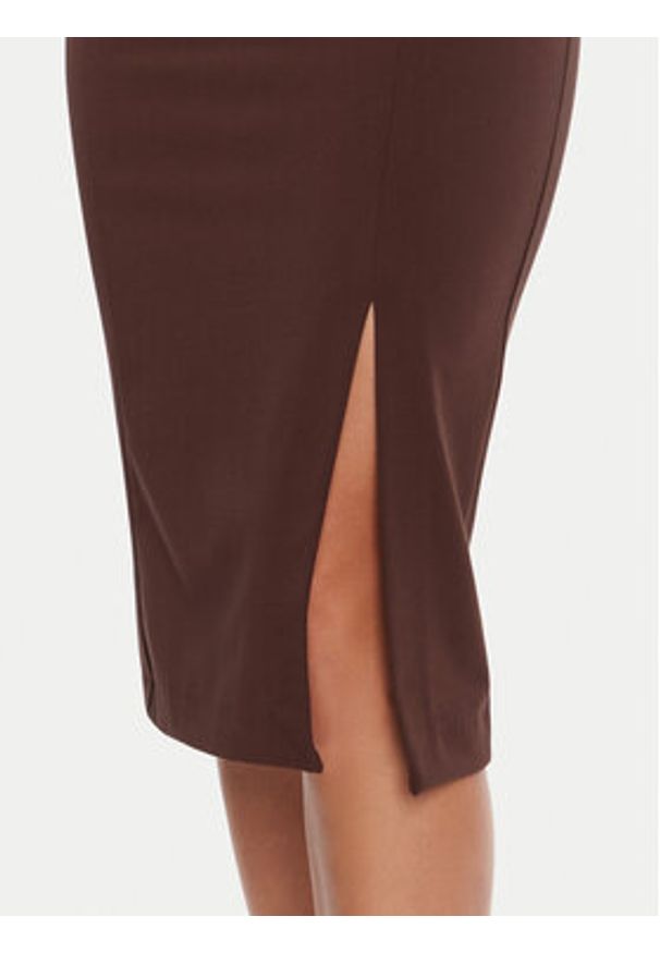 Rinascimento Spódnica ołówkowa CFC0126167003 Brązowy Slim Fit. Kolor: brązowy. Materiał: syntetyk