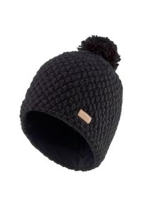 WEDZE - Czapka narciarska dla dorosłych Wedze Timeless. Kolor: czarny. Materiał: poliester, akryl, materiał, elastan. Sezon: zima. Styl: sportowy #1