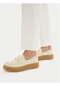 Clarks Półbuty Torhill Boat 26186302 Écru. Kolor: kremowy. Materiał: nubuk, skóra #7