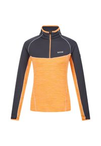 Hepley Regatta damska turystyczna bluza szybkoschnąca z suwakiem. Kolor: pomarańczowy. Materiał: elastan, poliester. Sport: turystyka piesza