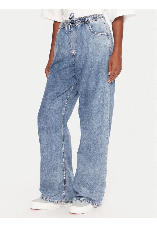 Roxy Jeansy Stunning ERJDP03313 Niebieski Relaxed Fit. Kolor: niebieski