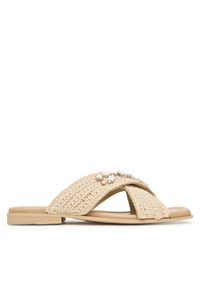 Inuikii Klapki Woven Crossed Stones 1004.003.0611 Beżowy jasny. Kolor: beżowy. Materiał: materiał #1