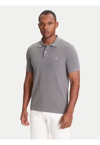 United Colors of Benetton - United Colors Of Benetton Polo 3089J3179 Szary Regular Fit. Typ kołnierza: polo. Kolor: szary. Materiał: bawełna