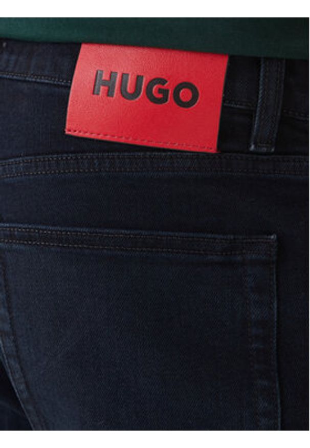 Hugo - HUGO Jeansy 50517493 Granatowy Extra Slim Fit. Kolor: niebieski