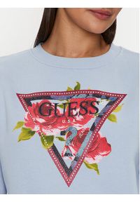 Guess Bluza W4YQ26 K9Z21 Błękitny Regular Fit. Kolor: niebieski. Materiał: syntetyk