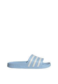 Adidas - Klapki adilette Aqua. Okazja: na plażę. Kolor: biały, niebieski, wielokolorowy. Styl: elegancki #1