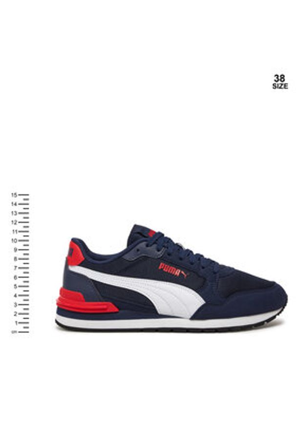 Puma Sneakersy St Runner v4 Mesh Jr 399876 02 Granatowy. Kolor: niebieski. Materiał: skóra, zamsz