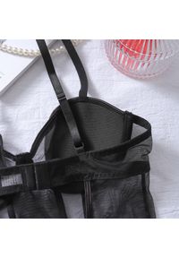 Intica - Body push-up z efektem modelującym sylwetkę Irmgard. Kolor: czarny. Materiał: materiał #9