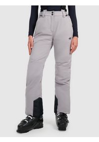 4f - 4F Spodnie narciarskie membrana 5000 damskie - szare XXL. Stan: podwyższony. Kolor: szary. Materiał: poliester, materiał. Wzór: gładki. Sezon: zima. Sport: narciarstwo #2