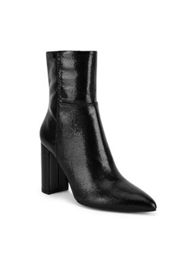 MEXX Botki MI001714343W Czarny. Kolor: czarny. Materiał: skóra