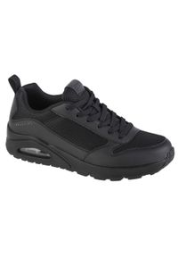 skechers - Buty do chodzenia Męskie Skechers Uno Stand on Air. Kolor: czarny. Materiał: guma, syntetyk, tkanina, materiał. Model: Skechers Sport. Sport: turystyka piesza