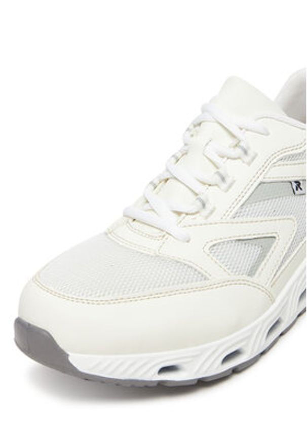 Rieker Sneakersy N5205-80 Écru. Materiał: materiał