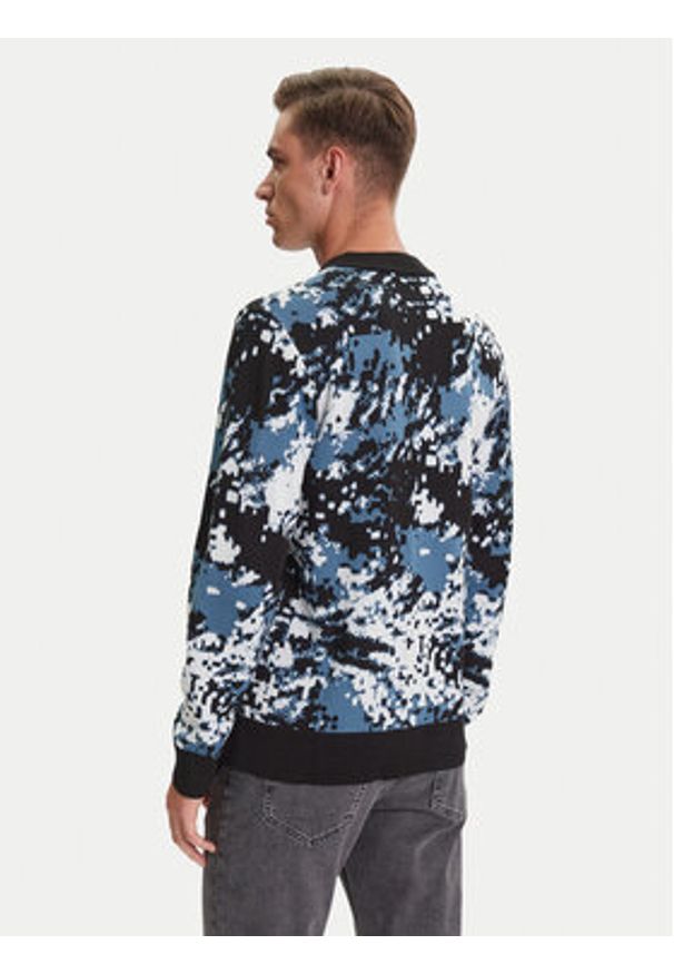Karl Lagerfeld Jeans Sweter A3M18004 Kolorowy Regular Fit. Materiał: bawełna. Wzór: kolorowy