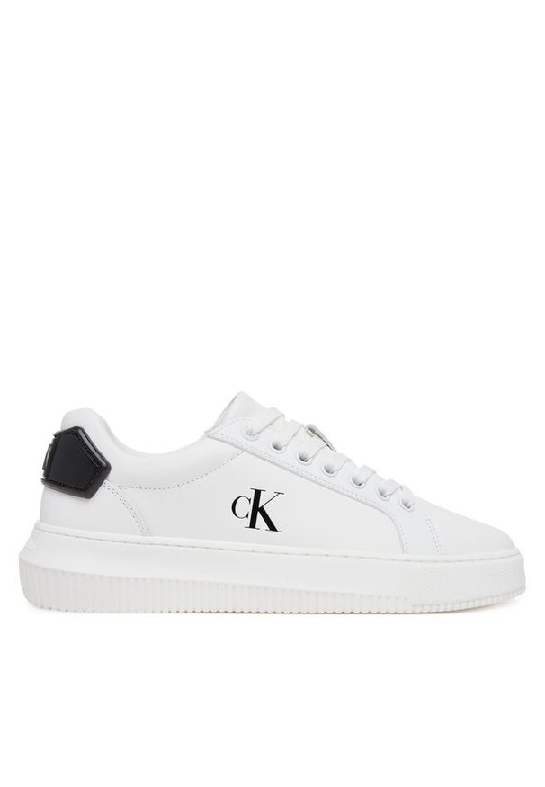 Sneakersy Calvin Klein Jeans. Kolor: biały