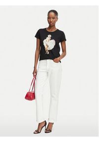 Guess T-Shirt W6YI66 K6715 Czarny Regular Fit. Kolor: czarny. Materiał: bawełna #4