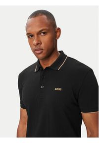 BOSS Polo Paddy 50469055 Szary Regular Fit. Typ kołnierza: polo. Kolor: szary. Materiał: bawełna #4