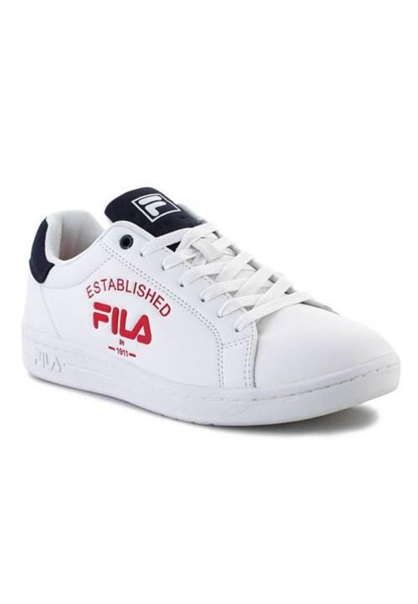 Buty do chodzenia męskie Fila Crosscourt 2. Zapięcie: sznurówki. Kolor: biały, wielokolorowy. Materiał: guma, syntetyk, tkanina, materiał. Szerokość cholewki: normalna. Sport: turystyka piesza