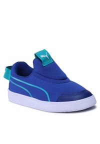 Sneakersy Puma Courtflex v2 Slip On Ps 374858 11 Sodalite Blue/Deep Aqua. Zapięcie: bez zapięcia. Kolor: niebieski. Materiał: materiał #1