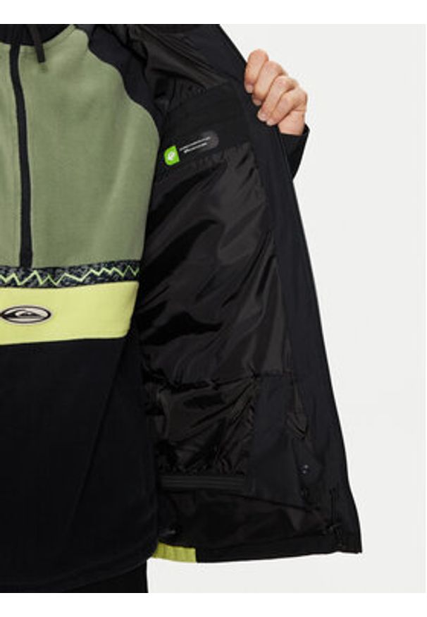 Quiksilver Kurtka narciarska Morton EQYTJ03458 Czarny Modern Fit. Kolor: czarny. Materiał: syntetyk. Sport: narciarstwo