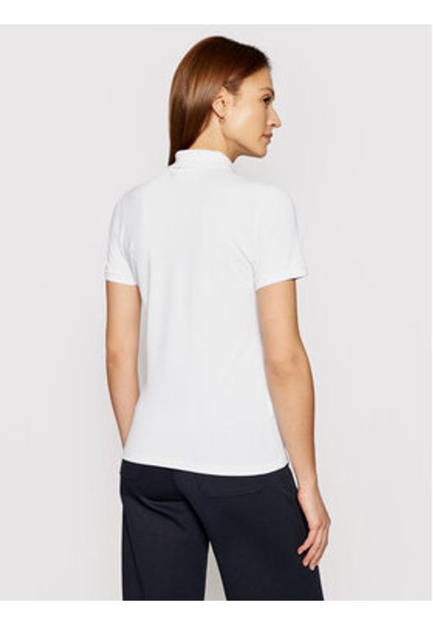 Lacoste Polo PF5462 Biały Slim Fit. Typ kołnierza: polo. Kolor: biały. Materiał: bawełna