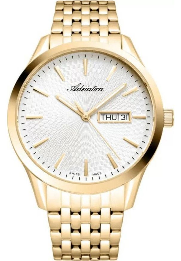 Zegarek Adriatica Zegarek męski Adriatica A8327.1113Q złoty. Kolor: złoty