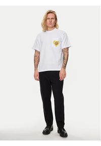 Versace Jeans Couture T-Shirt 76GAHL01 Biały Regular Fit. Kolor: biały. Materiał: bawełna #3