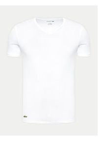 Lacoste Komplet 3 t-shirtów TH3374 Biały Slim Fit. Kolor: biały. Materiał: bawełna