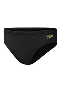 Chłopięce Slipy Speedo Z Logo 6,5 Cm – Czarno-Żółte – Rozmiar 5-6. Kolor: czarny