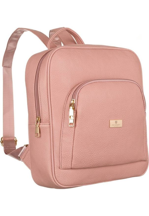 Peterson Pojemny plecak damski ze skóry ekologicznej - Peterson NoSize. Materiał: skóra ekologiczna