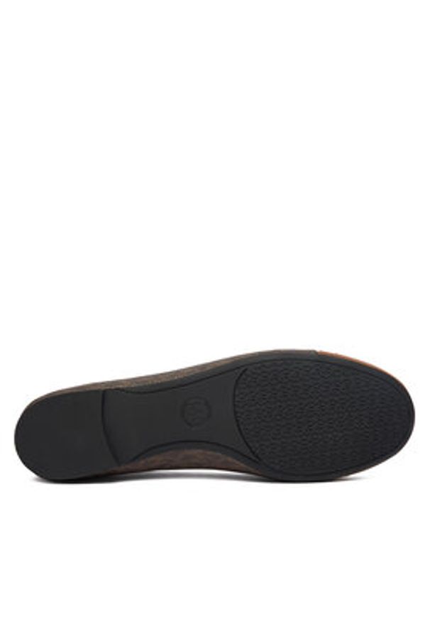 MICHAEL Michael Kors Baleriny Mandy Flat 40F5MAFP1L Brązowy. Kolor: brązowy. Materiał: skóra