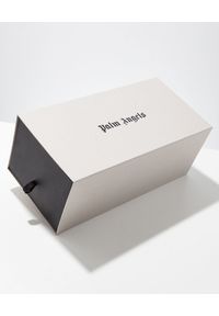 PALM ANGELS - Brązowe sneakersy z logo. Kolor: brązowy. Materiał: guma, zamsz. Wzór: aplikacja