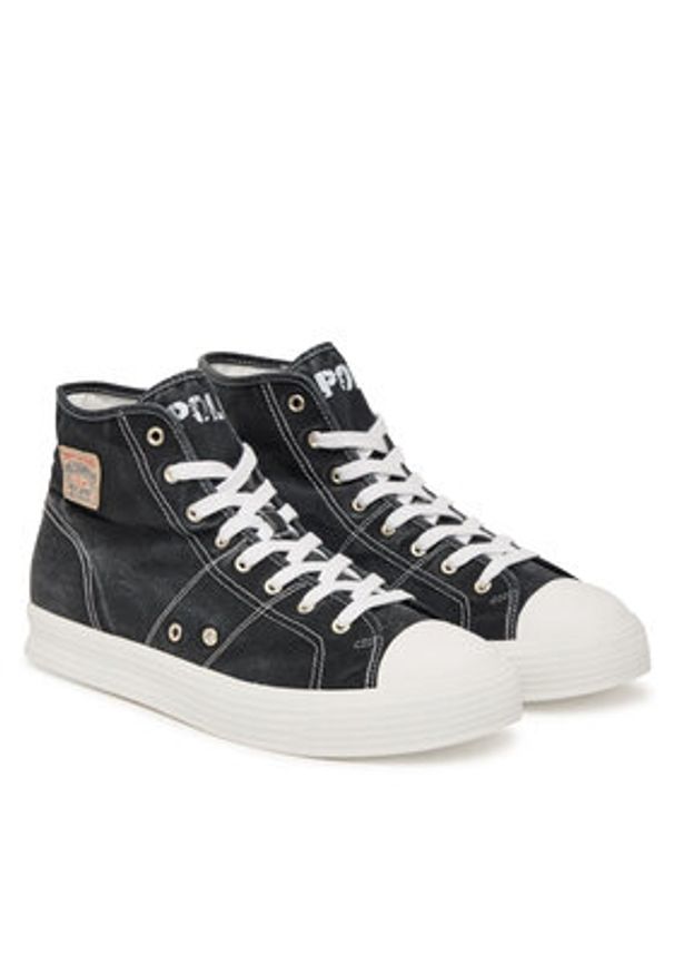 Polo Ralph Lauren Trampki Ayers Mid Sk Ltl 809P07628003 Czarny. Kolor: czarny. Materiał: materiał