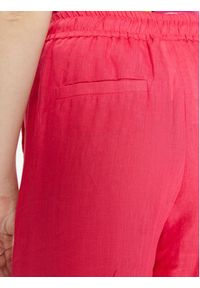 Marella Spodnie materiałowe Apogeo 2413131084 Różowy Relaxed Fit. Kolor: różowy. Materiał: len