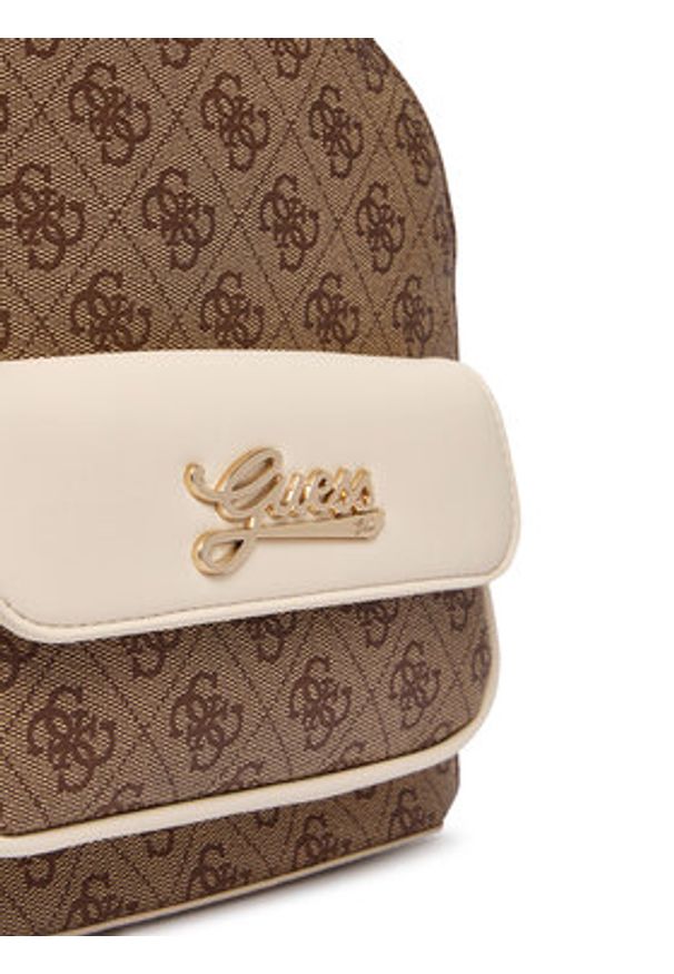 Guess Plecak J6YZ03 W2508 Brązowy. Kolor: brązowy. Materiał: skóra