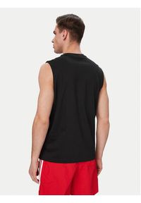 Adidas - adidas Tank top Trefoil Essentials KD0691 Czarny Regular Fit. Kolor: czarny. Materiał: bawełna #4