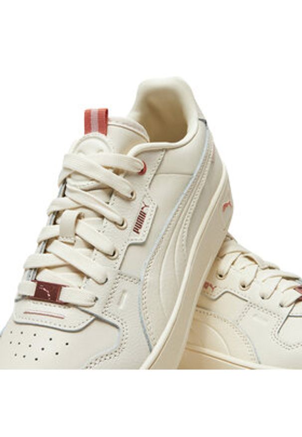Puma Sneakersy Carina Street Lux 397487 03 Écru. Materiał: skóra